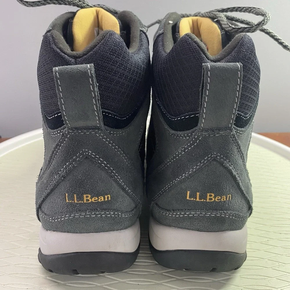 LL BeanTek‎ 2.5 Gray&Black Waterproof Primaloft Suede Hiking Boot Hi-top Men's9M